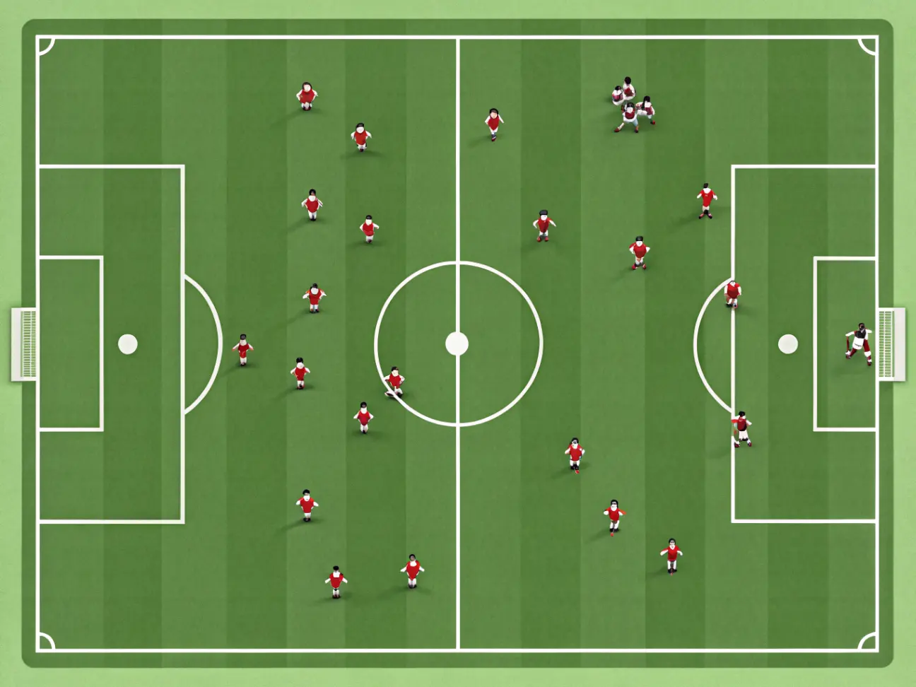 Новая тактика в футболе: переход от прессинга к контролю пространства